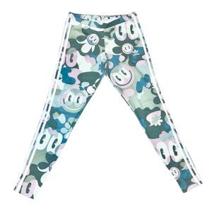 Adidas Originals x Hattie Stewart Graphic Camo Leggings 3-Stripes Trefoil Medium